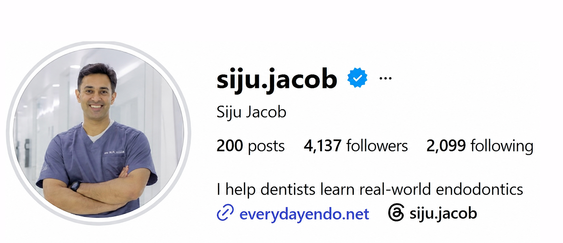 Instagram profile before